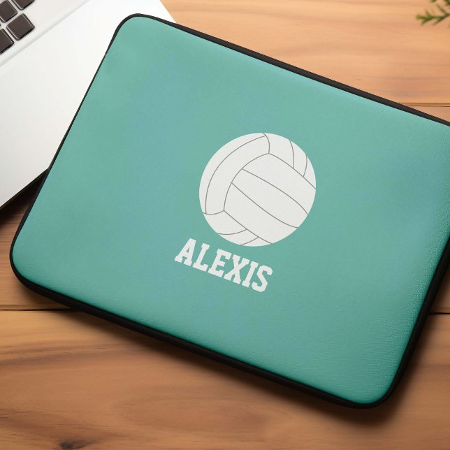 Volleyball Personalisiert Kids Laptopschutzhülle (Von Creator hochgeladen)