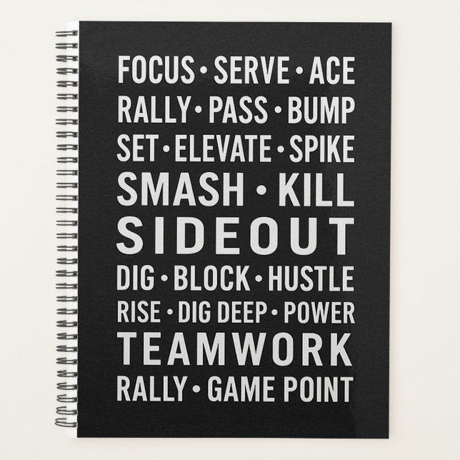 Volleyball Planner, Motivational Game Sequences Planer (Vorderseite)