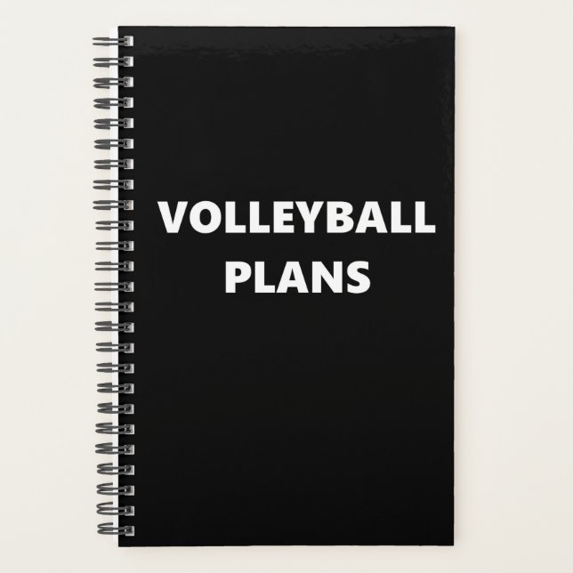 Volleyball Planner Sports Thème Volleyball Plans (Devant)