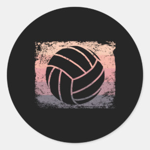 Volleyball Player Beach Volleyball Runder Aufkleber