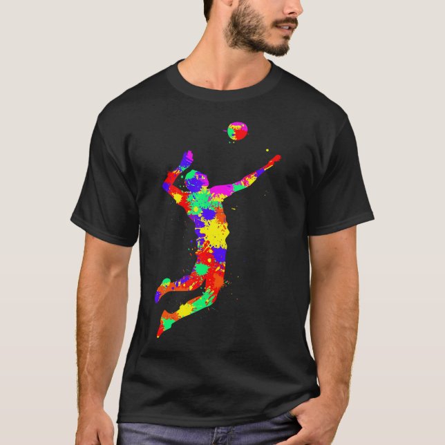Volleyball Player Boys Jugend T-Shirt (Vorderseite)
