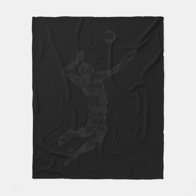Volleyball Player Boys Jugendliche 6 Fleecedecke (Vorderseite)
