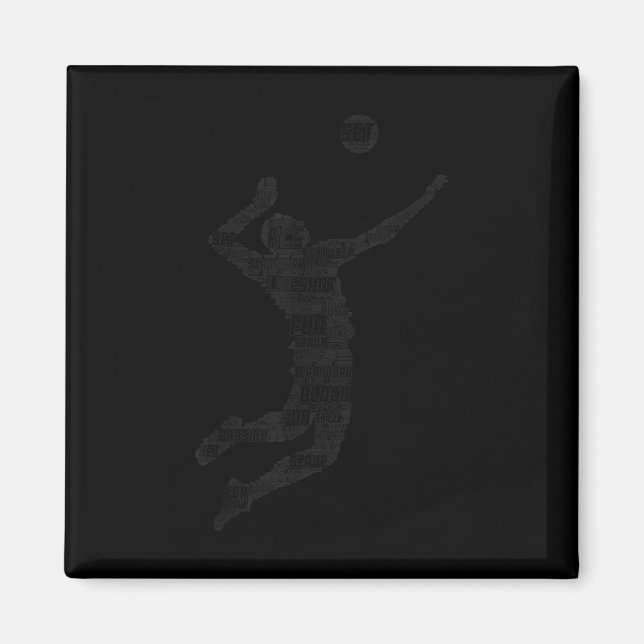 Volleyball Player Boys Jugendliche 6 Magnet (Vorne)