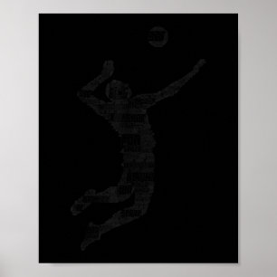 Volleyball Player Boys Jugendliche 6 Poster