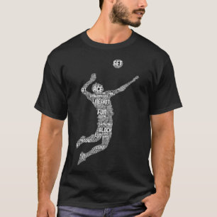 Volleyball Player Boys Jugendliche Männer T-Shirt