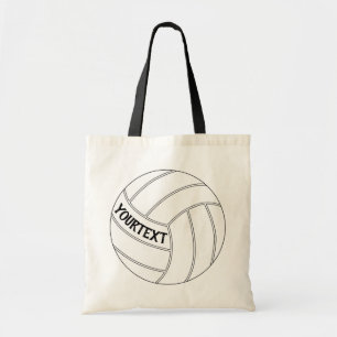 Volleyball Player Custom Text/Team Name Tote Bag