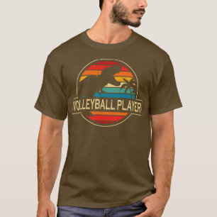 Volleyball Player Dinosaur T-Shirt
