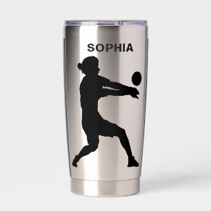 Volleyball Player Girl, Sport Girl Insulated Tumbl Thermobecher