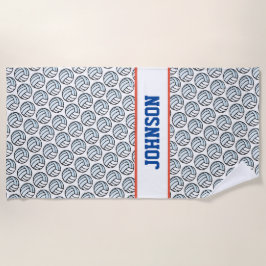 Volleyball Player NAME Sportfans Spaß Strandtuch