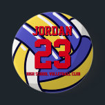 Volleyball Player Number School Sports Team Button<br><div class="desc">Ein perfektes Button für Sportfans,  Athleten,  Spieler,  Trainer oder Kapitän des Baseballteams. Sie können die Formulierung so anpassen,  dass sie jedem Event mit diesem Sportthema gerecht wird,  sei es Geburtstag,  Meisterschaftsfeier oder Party.</div>