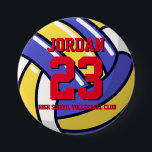 Volleyball Player Number School Sports Team Button<br><div class="desc">Ein perfektes Button für Sportfans,  Athleten,  Spieler,  Trainer oder Kapitän des Baseballteams. Sie können die Formulierung so anpassen,  dass sie jedem Event mit diesem Sportthema gerecht wird,  sei es Geburtstag,  Meisterschaftsfeier oder Party.</div>