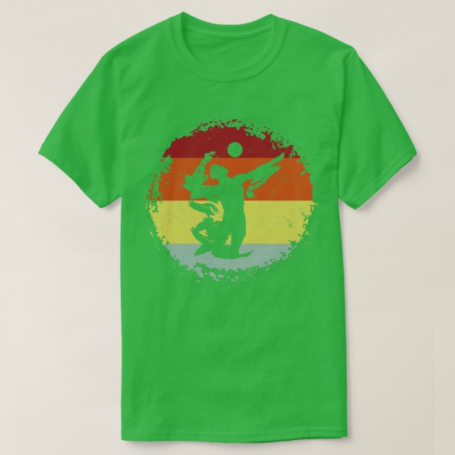 Volleyball Player Retro T-Shirt (Design vorne)