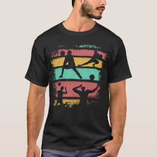 Volleyball Player Retro Vintag T-Shirt