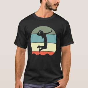 Volleyball Player Sportspiel Girl Retro T-Shirt