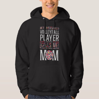 Volleyball Player Team Mama Mutter Vintag Mein Gef Hoodie