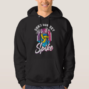Volleyball Player Team Vintag Retro 90er 80er Sand Hoodie