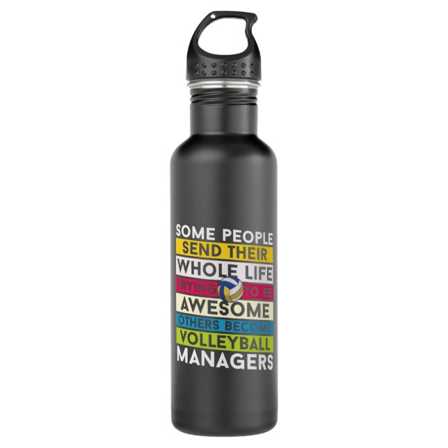 Volleyball Player | Volleyball Managers Edelstahlflasche (Vorderseite)