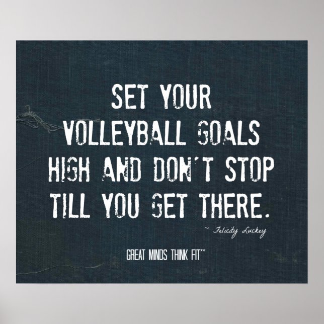 Volleyball Poster 004 - Denim Inspiration (Vorne)