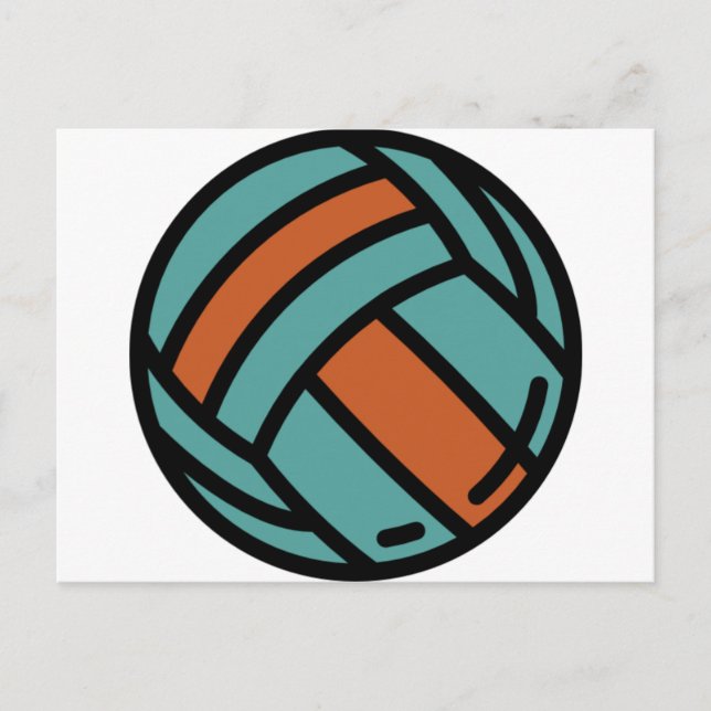 Volleyball Postkarte (Vorderseite)