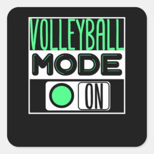 Volleyball Quadratischer Aufkleber