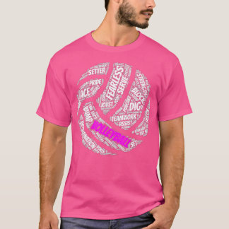 Volleyball-Redewendungen für Mädchen und T-Shirt