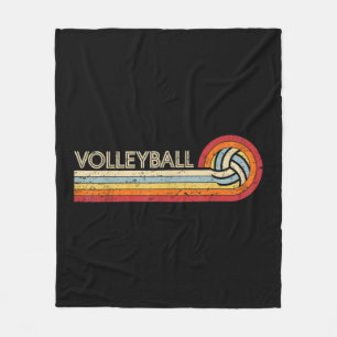 Volleyball Retro Coole Vintage Teens Erwachsene Vo Fleecedecke