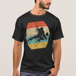 Volleyball Retro Distressed Sechseck T-Shirt
