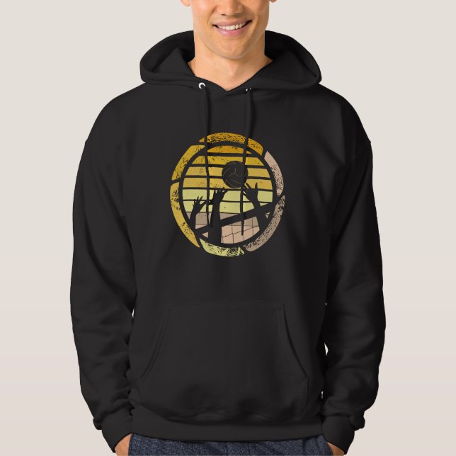 Volleyball Retro Hoodie (Vorderseite)