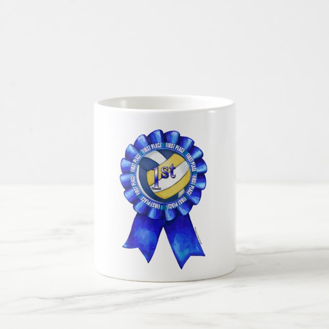 Volleyball Ribbons 1 Kaffeetasse (Mittel)