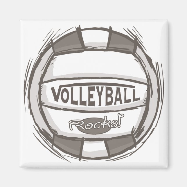 Volleyball Rocks Magnet (Vorne)