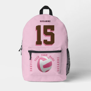 Volleyball Rucksäcke Girls white Rose Pink sportli