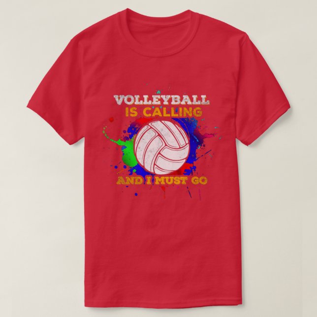 Volleyball ruft T-Shirt (Design vorne)