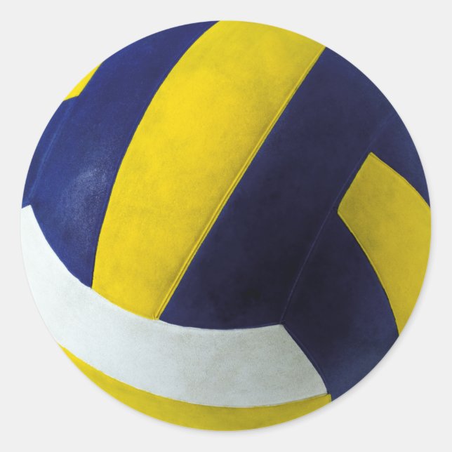 VOLLEYBALL RUNDER AUFKLEBER (Vorderseite)