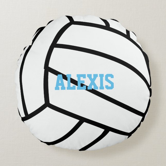 Volleyball Rundes Kissen (Vorderseite)