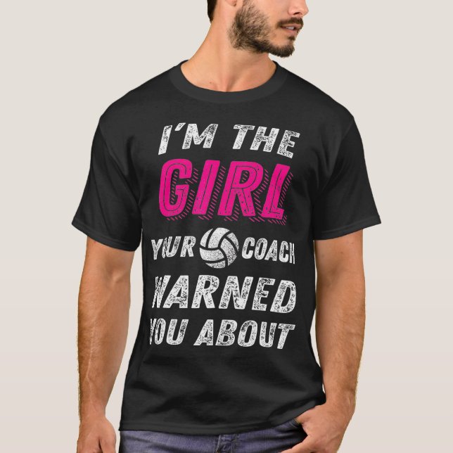Volleyball s pour filles Tshirts de volleyball pou (Devant)