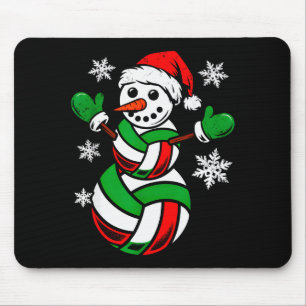 Volleyball Santa Hut Schneemann Weihnachten Lustig Mousepad
