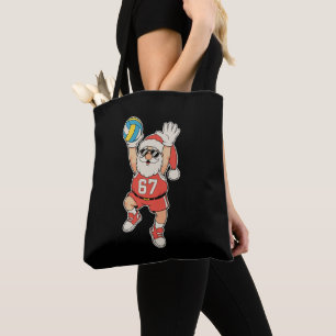 Volleyball Santa Meme Weihnachten Sport Xmas Urlau Tasche