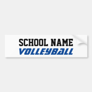 Volleyball - Schaffen Sie Ihren eigenen Schulgeist Autoaufkleber