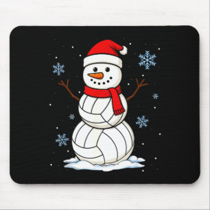 Volleyball Schneemann Frohe Weihnachten Lustiges S Mousepad