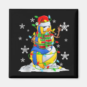 Volleyball Schneemann Weihnachtsbaum Lichter Xma Magnet