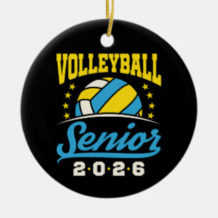 Volleyball Senior 2026  Keramik Ornament