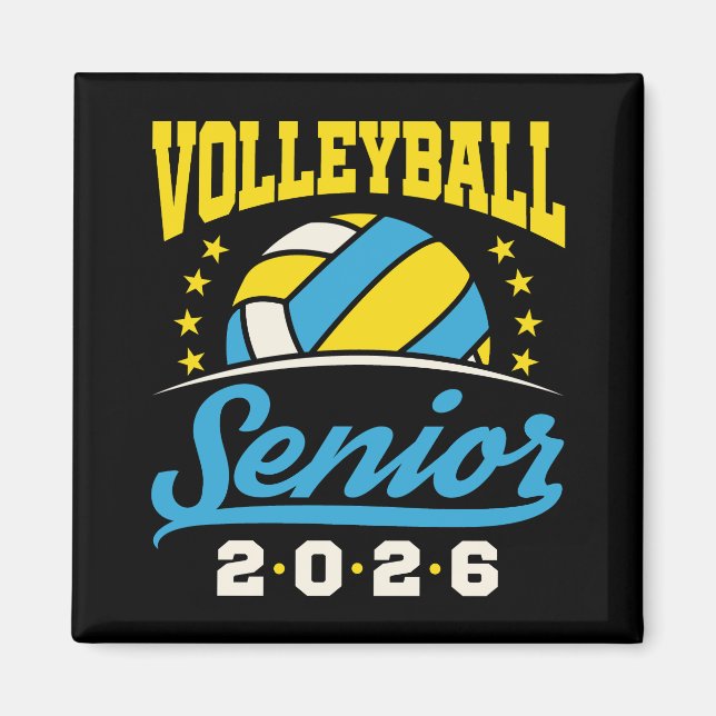 Volleyball Senior 2026  Magnet (Vorne)