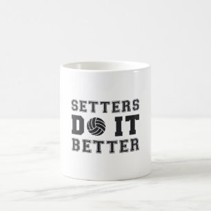 Volleyball-Setter machen es besser Volleyball Gesc Kaffeetasse
