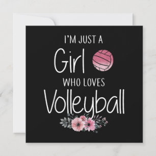 Volleyball-Shirt für Girls Teens Frauen Niedlich Dankeskarte