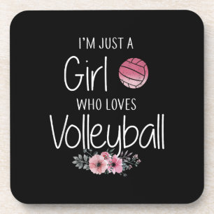 Volleyball-Shirt für Girls Teens Frauen Niedlich Getränkeuntersetzer