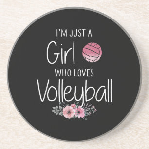 Volleyball-Shirt für Girls Teens Frauen Niedlich Getränkeuntersetzer