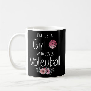 Volleyball-Shirt für Girls Teens Frauen Niedlich Kaffeetasse