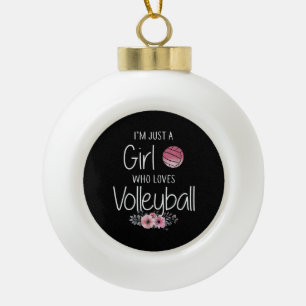 Volleyball-Shirt für Girls Teens Frauen Niedlich Keramik Kugel-Ornament