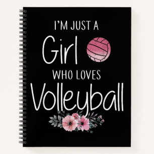Volleyball-Shirt für Girls Teens Frauen Niedlich Notizbuch