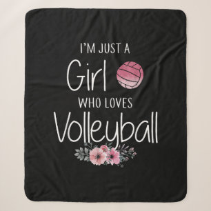 Volleyball-Shirt für Girls Teens Frauen Niedlich Sherpadecke